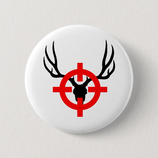 Deer Hunter - Bullseye 6 Cm Round Badge (Front)