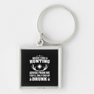 Deer Hunter Drinking Key Ring