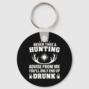 Deer Hunter Drinking Key Ring