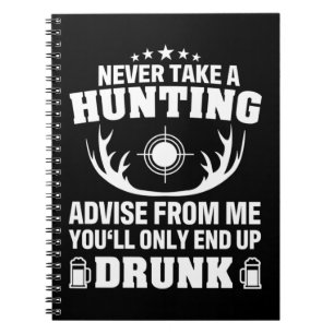 Deer Hunter Drinking Notebook