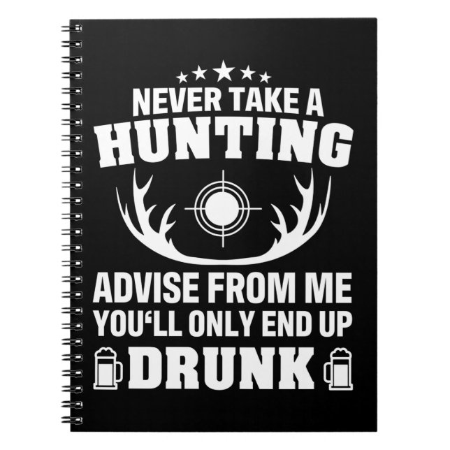Deer Hunter Drinking Notebook (Front)