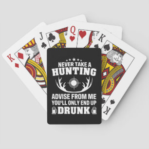 Deer Hunter Drinking Playing Cards