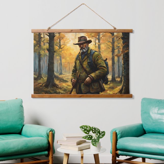 Deer Hunter Hanging Tapestry (Living Room)