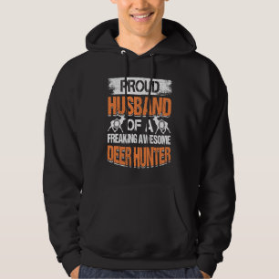 Deer Hunter Hunting Season Huntsman Husband  1 Hoodie
