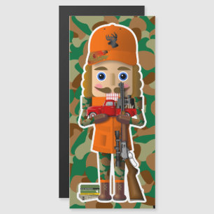 Deer Hunter Nutcracker with Little Red Truck