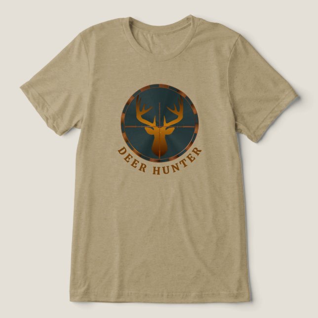 Deer Hunter Tri-Blend Shirt (Design Front)