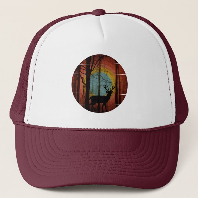 DEER HUNTER VINTAGE TRUCKER HAT (Front)