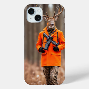 Deer Hunter With Rifle iPhone 15 Mini Case