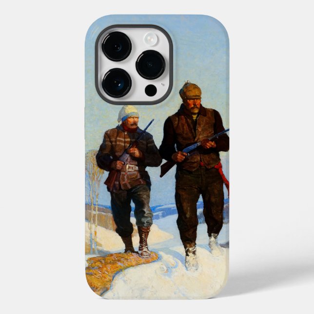 Deer Hunters by Newell Convers Wyeth Case-Mate iPhone Case (Back)