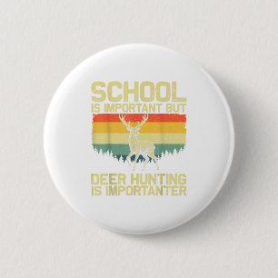 Deer Hunting Art For Kids Boys Wildlife Hunter Dee 6 Cm Round Badge