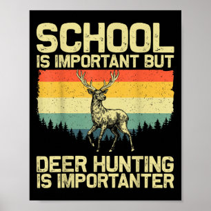 Deer Hunting Art For Kids Boys Wildlife Hunter Dee Poster