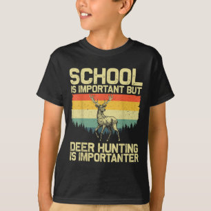 Deer Hunting Art For Kids Boys Wildlife Hunter Dee T-Shirt