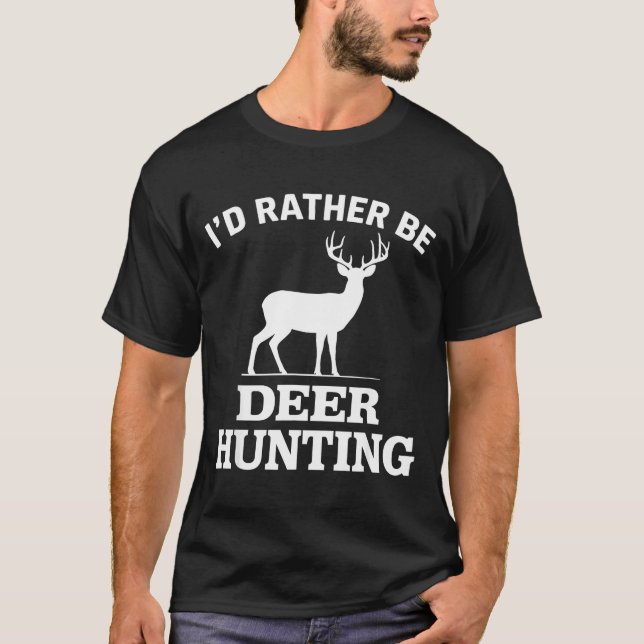 Deer Hunting Art For Men Women Buck Elk Hunter Dee T-Shirt (Front)