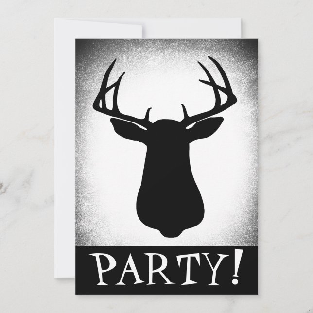 Deer Hunting Birthday Invitation (Front)