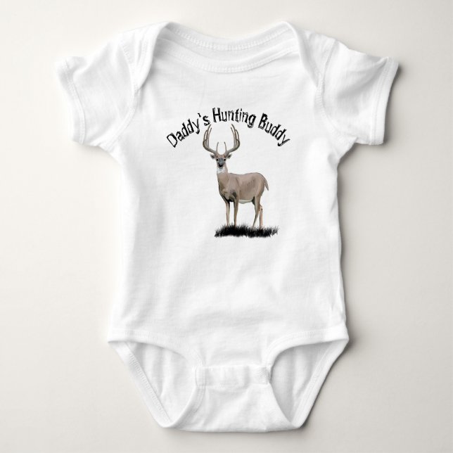 Deer Hunting Buddy Baby Bodysuit (Front)