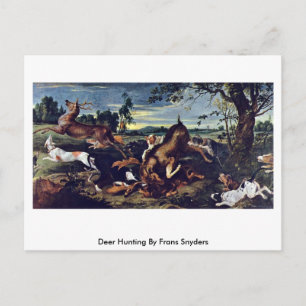 Deer Hunting By Frans Snyders Postcard