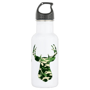 Deer Hunting Camo Buck 532 Ml Water Bottle