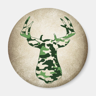 Deer Hunting Camo Buck Magnet