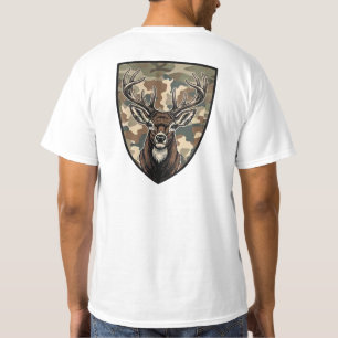 Deer Hunting Camo Shield – Custom Hunting Club T-Shirt