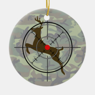Deer Hunting Camouflage Christmas Ornament