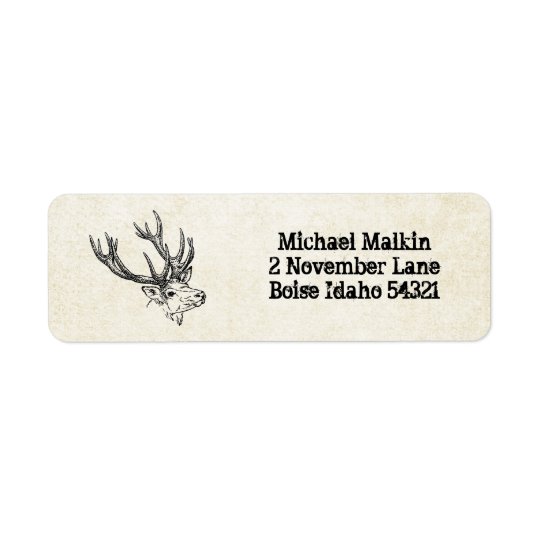Deer Hunting Custom Personalised Return Address Label