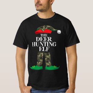 Deer Hunting Elf Matching Group Family Elf Christm T-Shirt