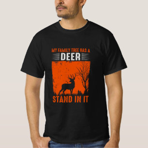Deer Hunting Family Tree T-Shirt