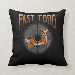 Deer Hunting Fast Food Forest Hunter Cushion