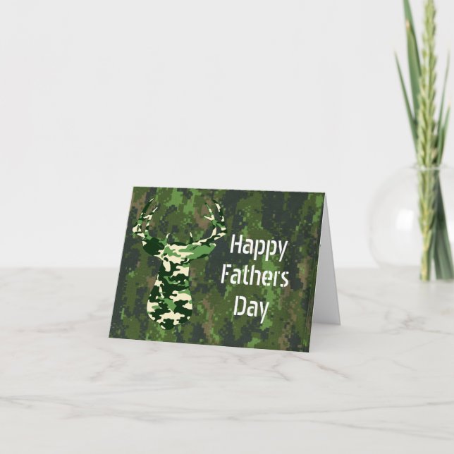 Deer Hunting Fathers Day Cards (Front)