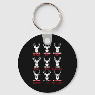 Deer Hunting Gift Hunter Of All Santa's Reindeer Key Ring