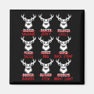 Deer Hunting Gift Hunter Of All Santa's Reindeer Magnet