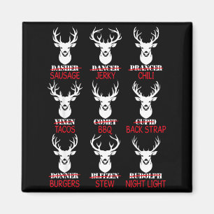 Deer Hunting Gift Hunter Of All Santa's Reindeer Magnet