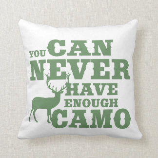 Deer Hunting Humour Camouflage Cushion