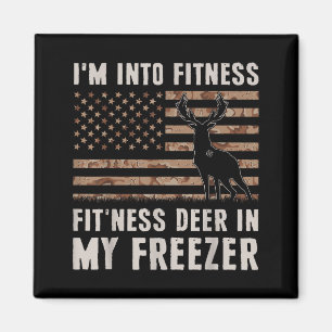 Deer Hunting I'm Into Fitness Fit'ness Deer In My Magnet