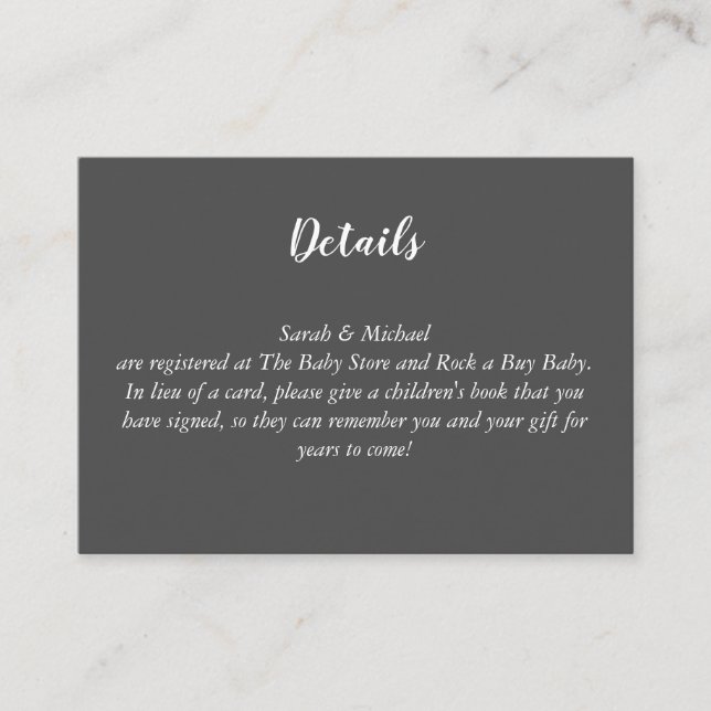 Deer Hunting Lodge Baby Shower Antlers Boy Blue Enclosure Card (Front)