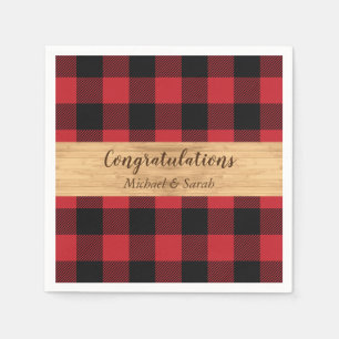 Deer Hunting Lodge Baby Shower Antlers Napkin