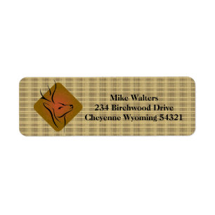 Deer Hunting Logo Return Address Label