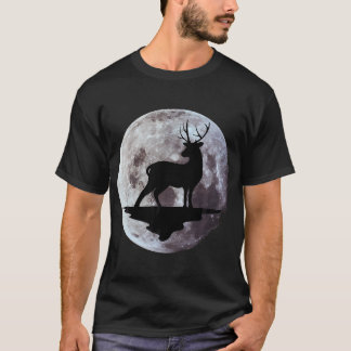 Deer Hunting Mens Womens Buck Moon T-Shirt