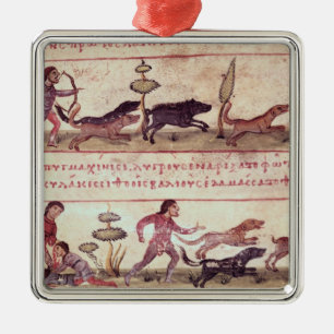 Deer Hunting Metal Tree Decoration