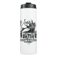 Deer hunting, outdoor adventure  travel mug flask