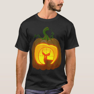 Deer Hunting Pumpkin Halloween Shirt