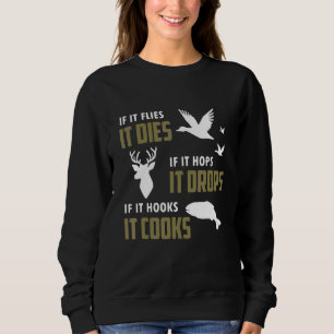 Deer Hunting Shooting Hunter Fishing Mens Dad Sweatshirt