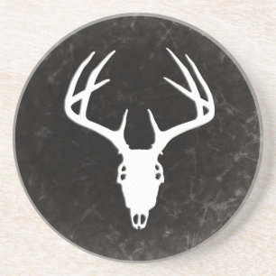 Deer Hunting Skull w/ Antlers Coaster