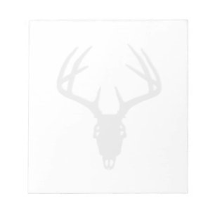 Deer Hunting Skull w/ Antlers Notepad