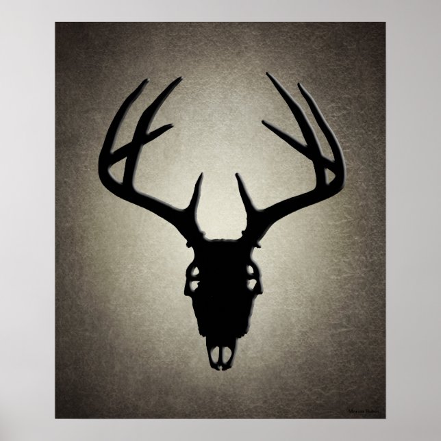 Deer Hunting Skull w/ Antlers Poster (Front)
