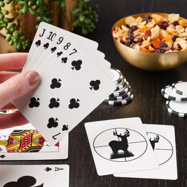 Deer Hunting Target Silhouette Playing Cards (Creator Uploaded)