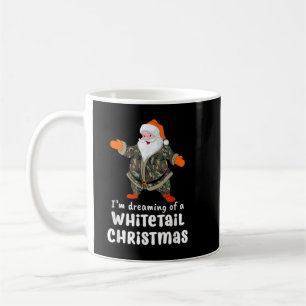 Deer Hunting Whitetail Christmas Camo Santa  Coffee Mug