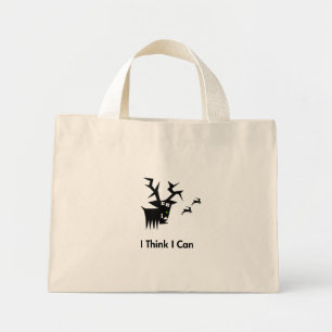 Deer I Think I Can Mini Tote Bag