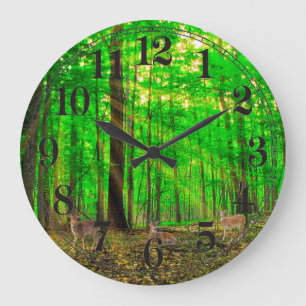 Deer image for Round (Large) Wall Clock