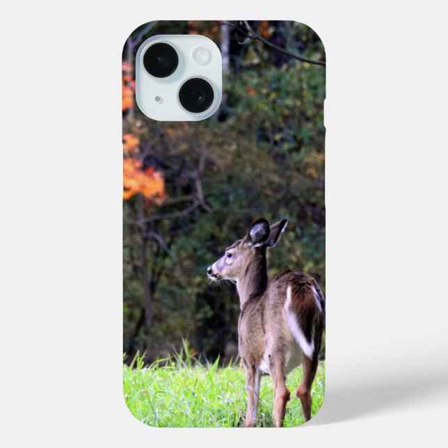Deer in a Field -Autumn day Case-Mate iPhone Case (Back)